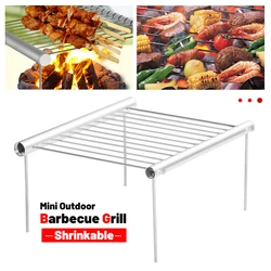 Portable Barbecue Grill Cooking Stainless Steel BBQ Grill Folding Mini BBQ Grill Home Park Picnic Outdoor Barbecue Accessories