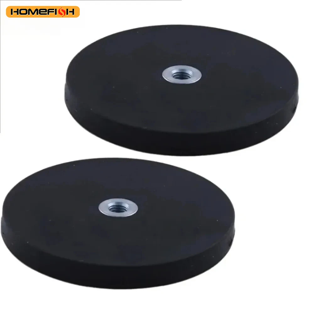 2PCS 43mm/66mm/88mm LED Work Light Bar Holder M4/M6/M8 Internal Thread Magnetic Base Mount Bracket Clamp SUV Offroad