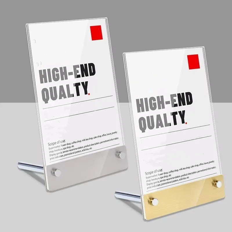 A4/A5/A6 Table Acrylic Sign Holder Display Stand Photo Frame Menu Paper Price List Holder ﻿Poster Picture Stand