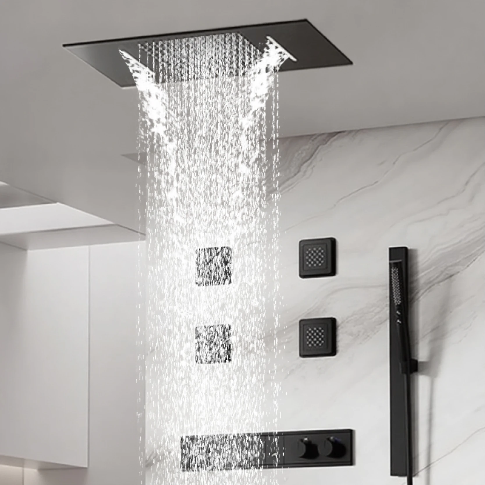 Luksusowy prysznic sufitowy z  – Rain Gauge Digital recenzja i cena