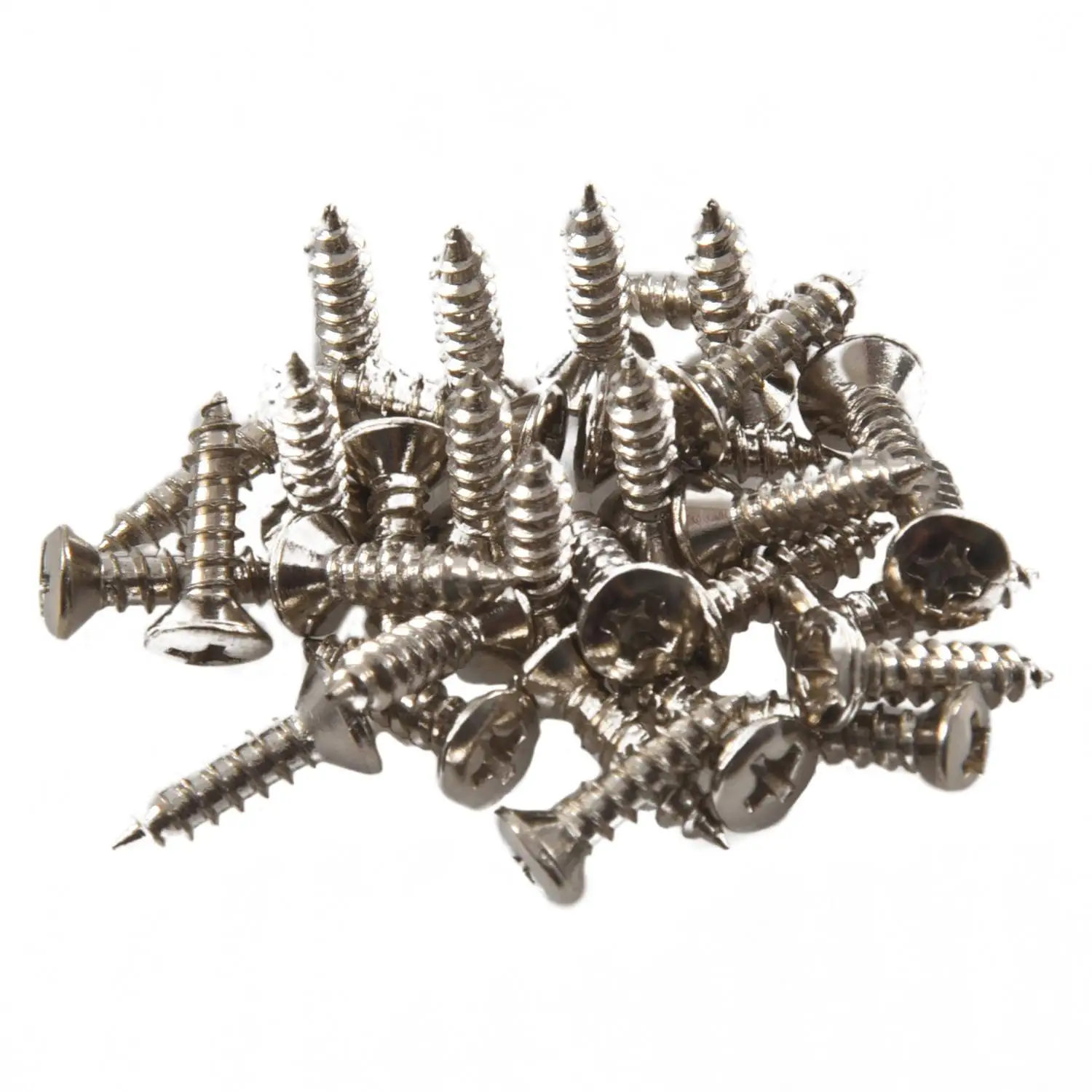 30pcs Pickguard Screw For Strat/Tele Electric Guitar Bass silver