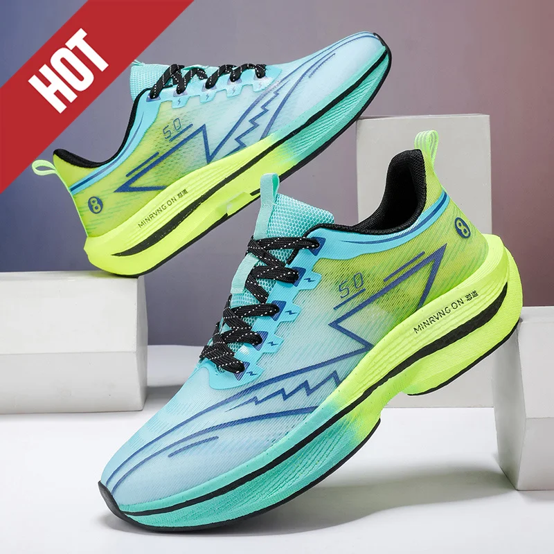 Profession Running Shoes CarbonBoard Marathon Men Sports Fitness Tenis Lightweight Womens Comfortable Athletic Antiskid Sneakers