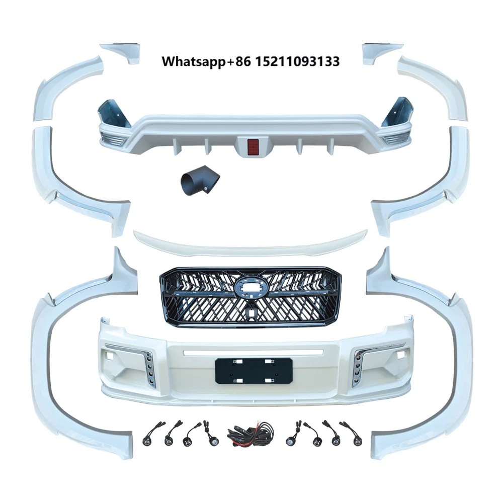 Style Body Kit for Land Cruiser LC300 2021-2025 Front Rear Bumper Side Skirts Spoiler and Fender Flares Upgrade