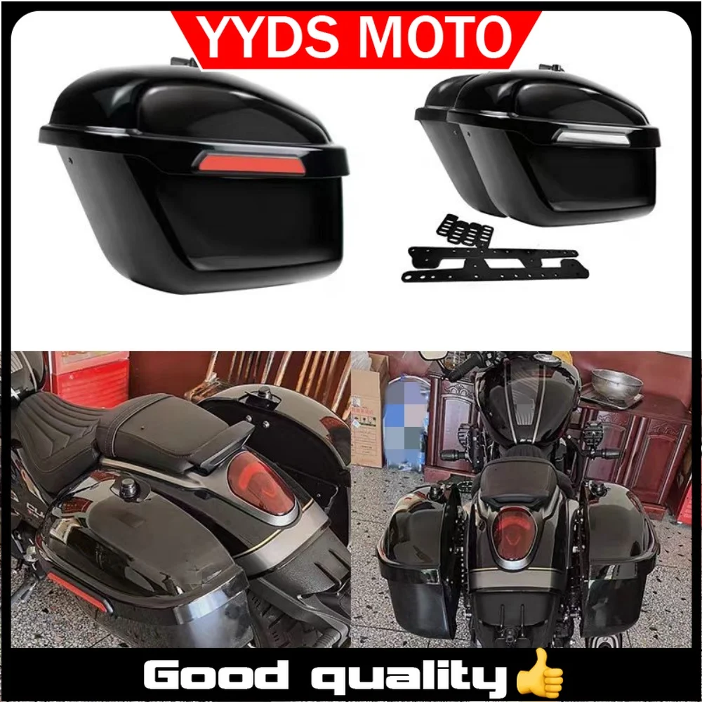 Modified rear trunk with lock, high hardness, suitable for VOGE CU625 side cases and side bags, non-deformable.wuji cu625 625cu