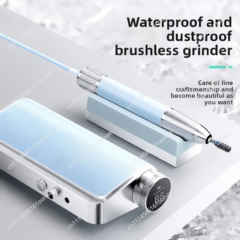 Waterproof and Dustproof Brushless Nail Polisher Nail Exfoliator, Electric Nail Polisher