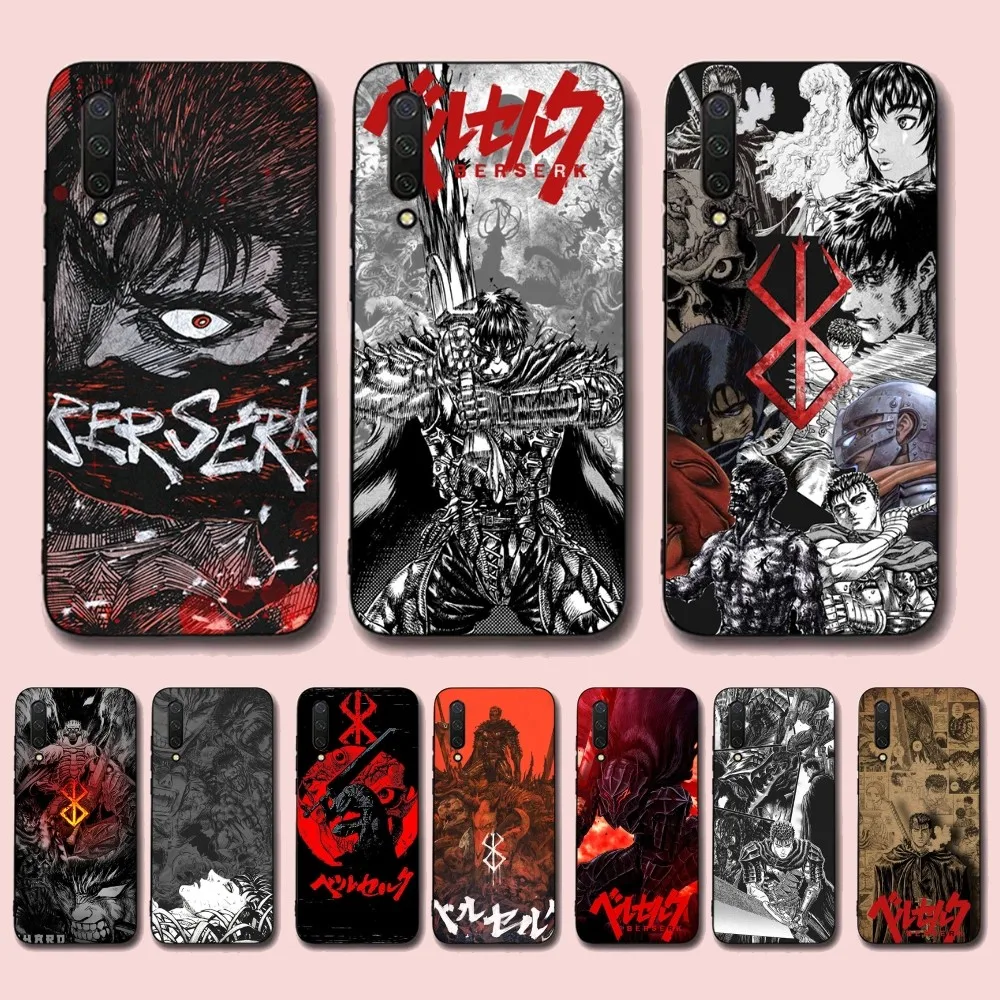 Anime Berserk Phone Case For Xiaomi Mi 5X 8 9 10 11 12 Lite Pro 10T PocoX3pro PocoM3 Note 10 Pro Lite