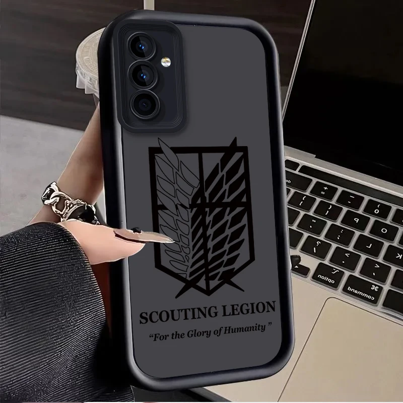 Etui Attack On Titan do Samsung Galaxy S25 Ultra Plus S24 S23 S22 S21 S20 FE A73 A72 A71 A56 A55 A54 5G A52 A52S A51 4G Cover