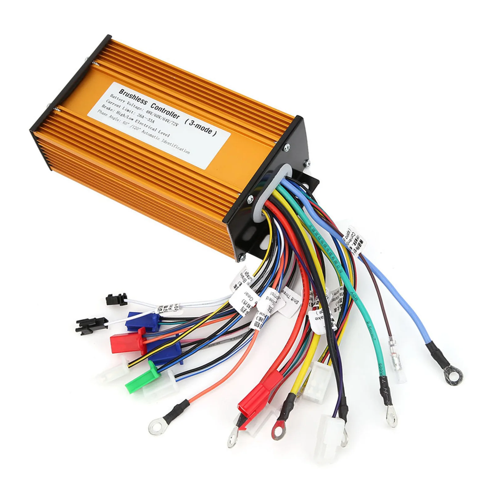 전기 스쿠터용 E‑바이크 브러시리스 속도 모터 컨트롤러 3모드 사인파 12 튜브 전기 스쿠터 모터 컨트롤러