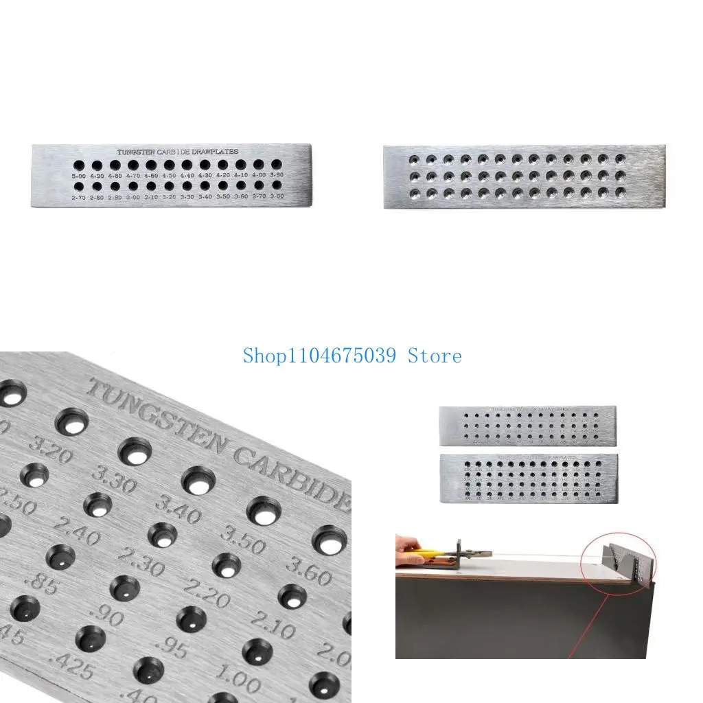 

5asd Jewelry Equipment Metalworking Drawplate Wire Shaping Tool Carbon Steel Texture