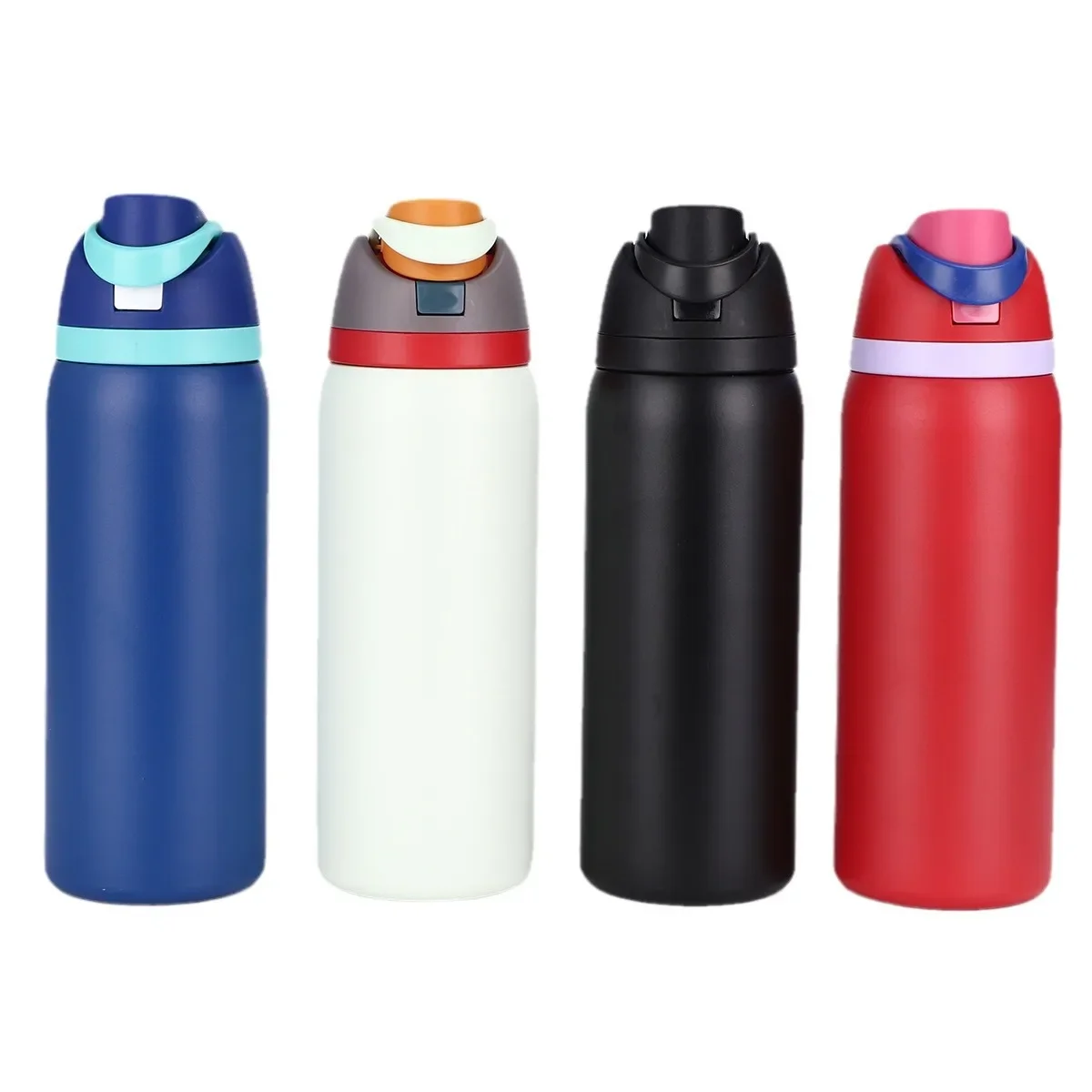 304 stainless steel insulated cup, large capacity portable dual drink sports kettle, sealed bouncing fruit cup