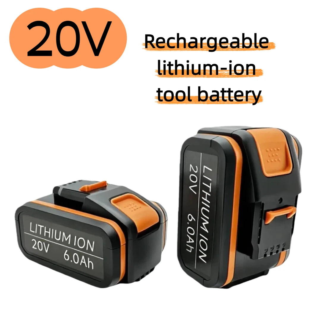 Bestseller 5.0Ah -12.0Ah 20V Lithium-Ion Rechargeable Battery, Compatible with Worx Tools as a 20V Replacement Battery