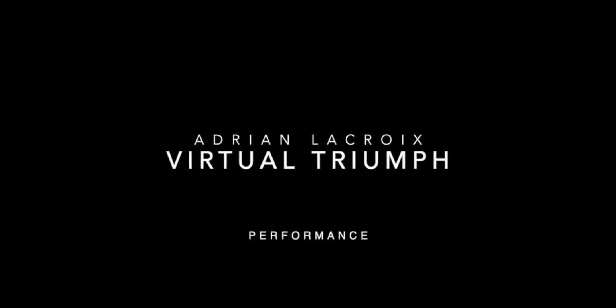 2020 Adrian Lacroix - Virtual Triumph,   Magic tricks (Magic instruction)