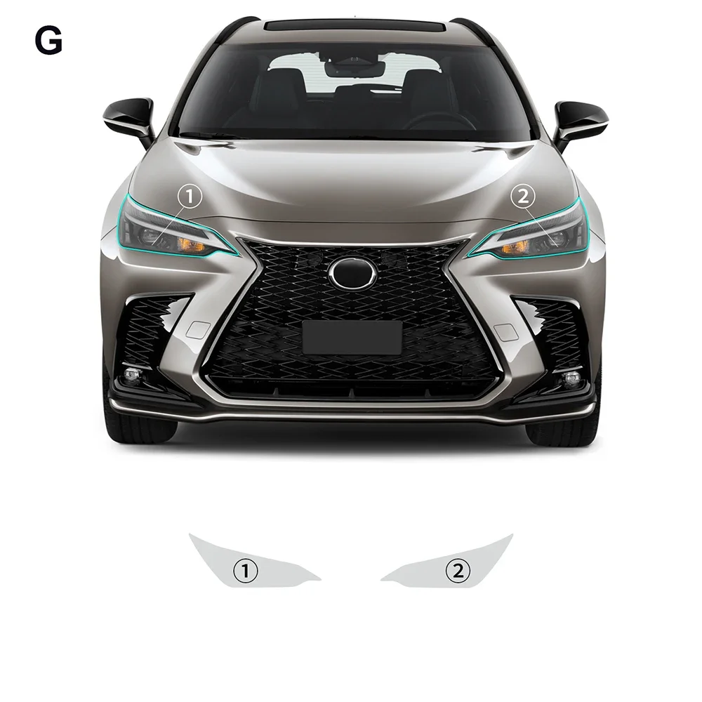 for Lexus NX 250 350 350H 450H 2022 2023 2024 Clear Pre Cut PPF Scratch Car Paint Protection Film TPU Headlight Rearview mirror