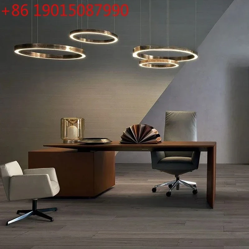

High-end Light Luxury Boss Table President Table Simple Modern Large Desk Atmospheric Office Boss Desk