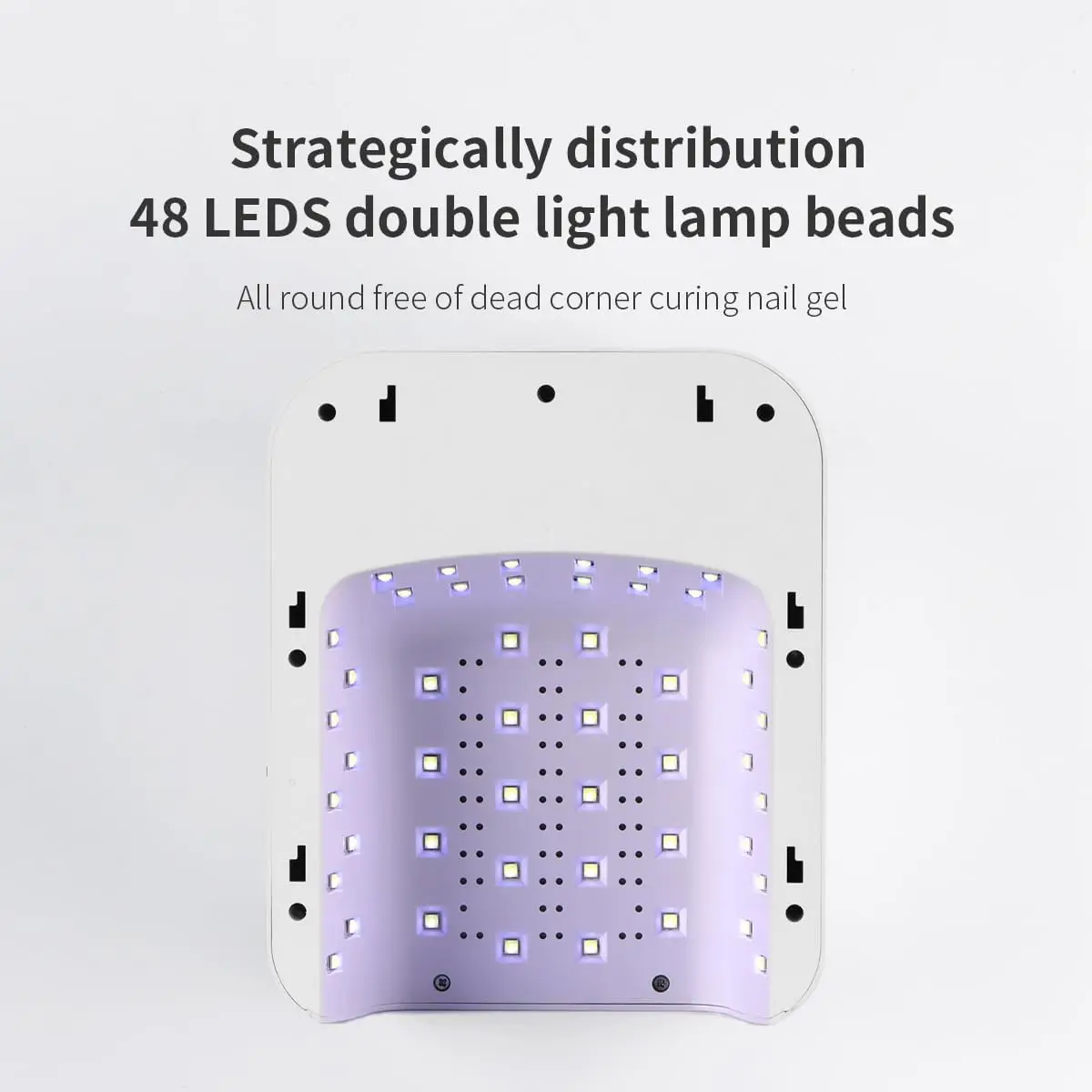 เครื่องอบเล็บยูวีแอลอีดีแบบมืออาชีพ ชาร์จซ้ำได้ พกพาสะดวก 2-in-1 ไร้สาย กำลังไฟ 48 วัตต์ พร้อมที่รองมือ สำหรับใช้ในร้านเสริมสวยและที่บ้าน