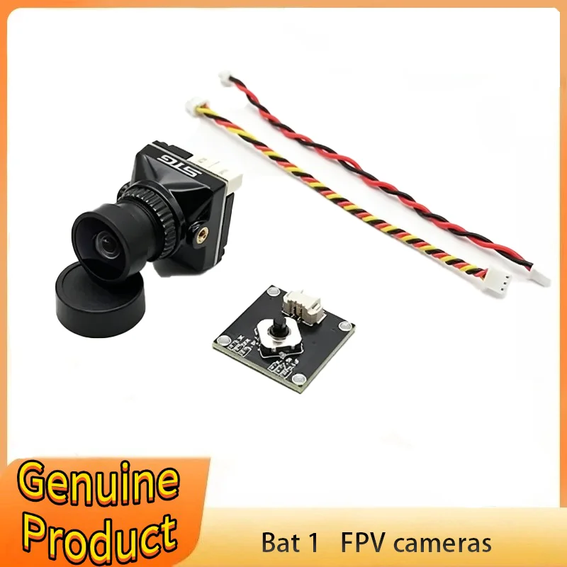 

JINJIEAN BAT 1800TVL Night Vision FPV Camera with 2.1mm Lens 1/2.8 Sensor D-WDR NTSC/PAL Switchable for RC Racing Drone Frame