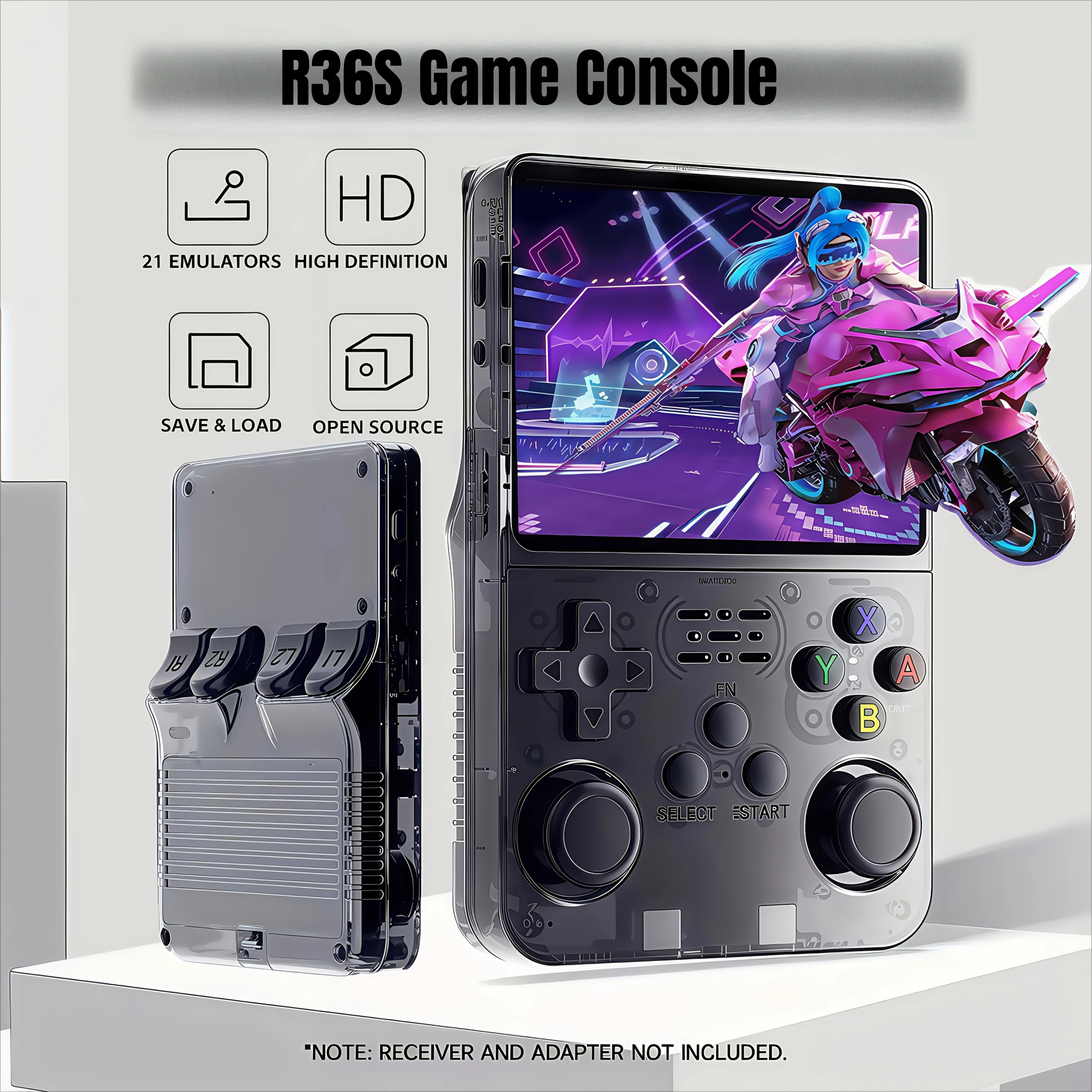 

R36S Retro Handheld Video Game Console Linux System 3.5Inch IPS Screen Portable Game Console 64GB 20000+ Classic Games