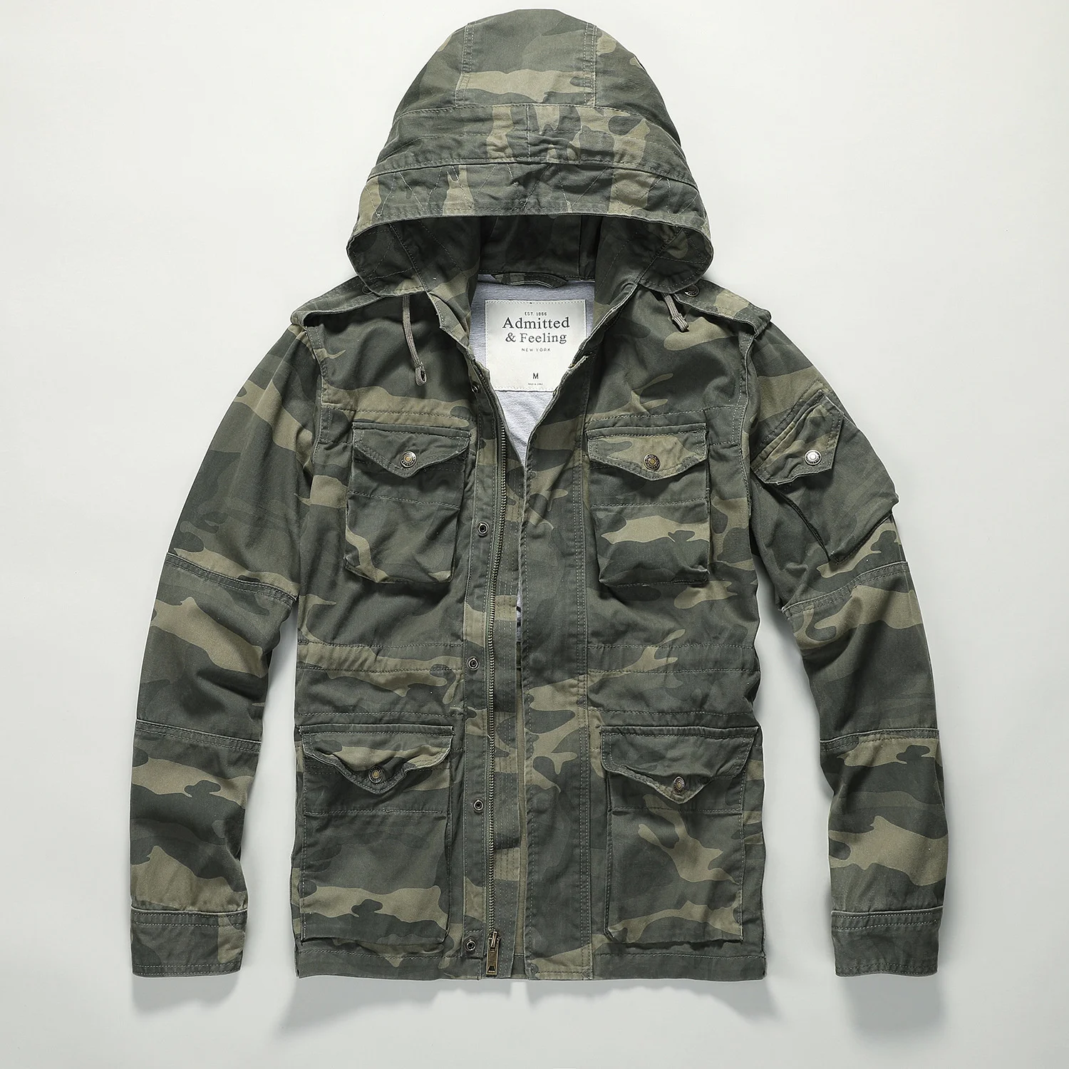 M43-0001 US Big Size Vintage Loose Fitting Good Quality Cotton Fabric M43 Jacket Hood For Option