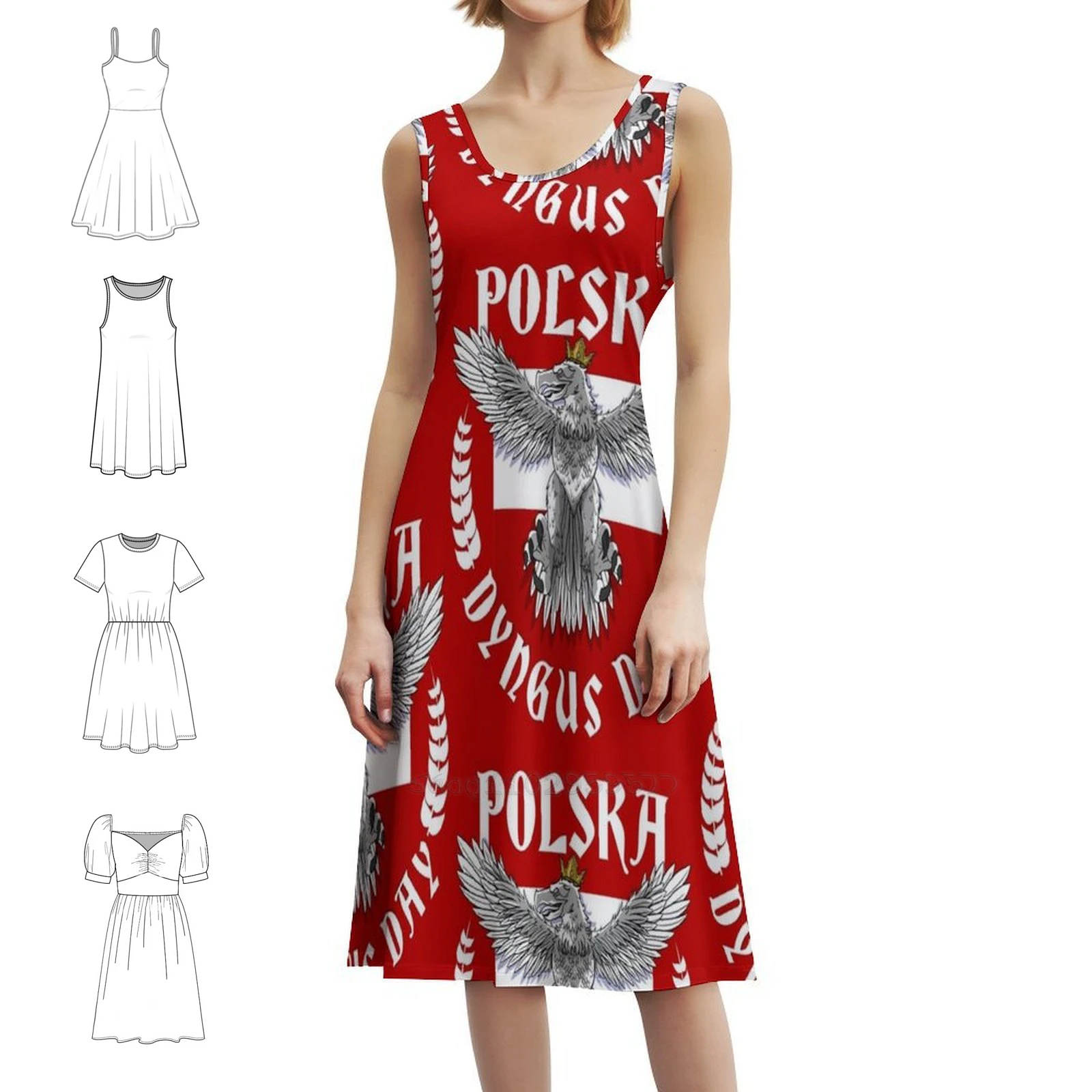 

Polska Polish Dyngus Day Korean Style Casual Dress For Women Simple Daily Office Lady Dresses Dyngus Day Polska Polish Poland