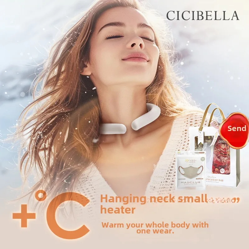 

Light warm ring neck hot compress hanging neck warm neck treasure electric heating scarf warm artifact charging