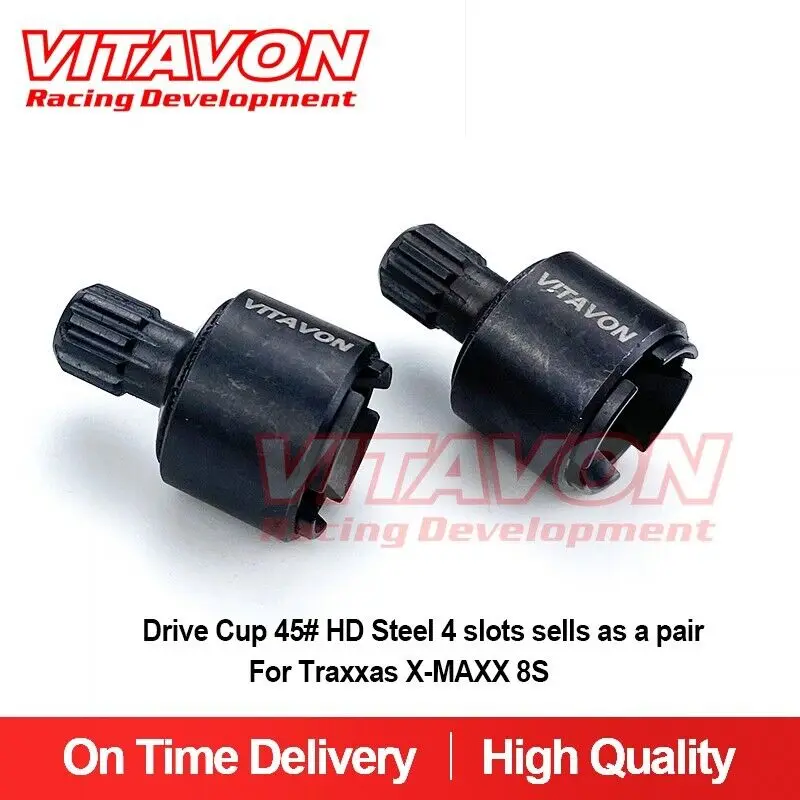 

VITAVON Drive Cup 45# HD Steel 4 Slots Sells As A Pair For XRT X-MAXX 8S