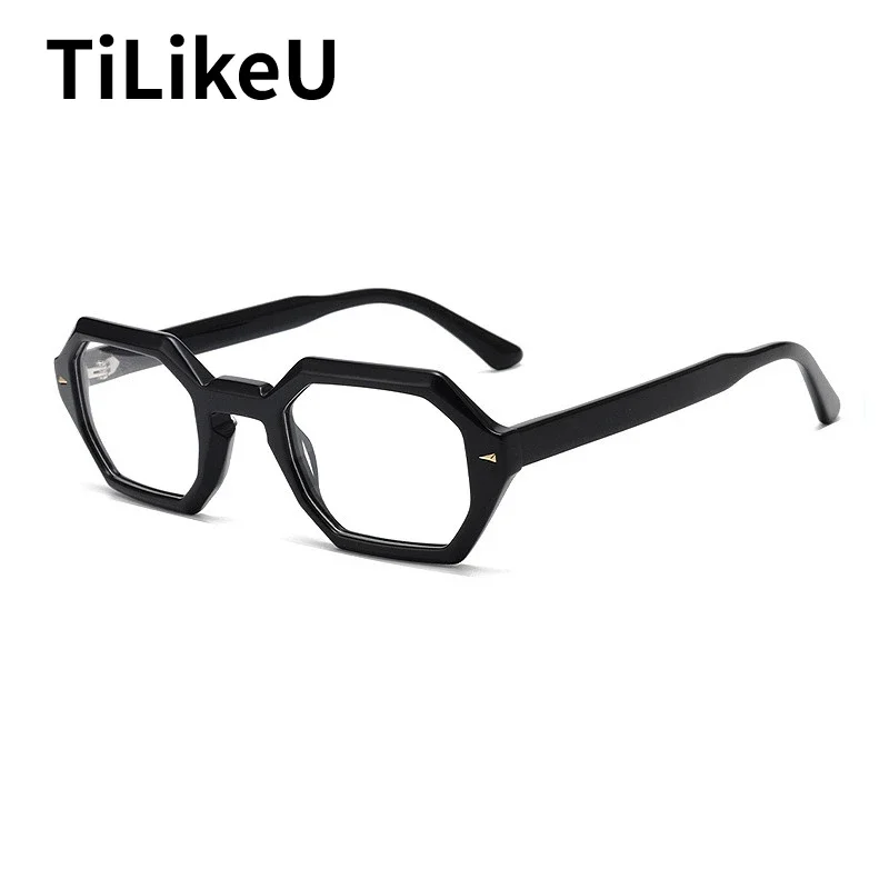 

Eyewear for Men Acetate Glasses Frames Vintage Polygon Prescription Optical Eyeglasses Women Retro Luxury Designer Brand Eyewear