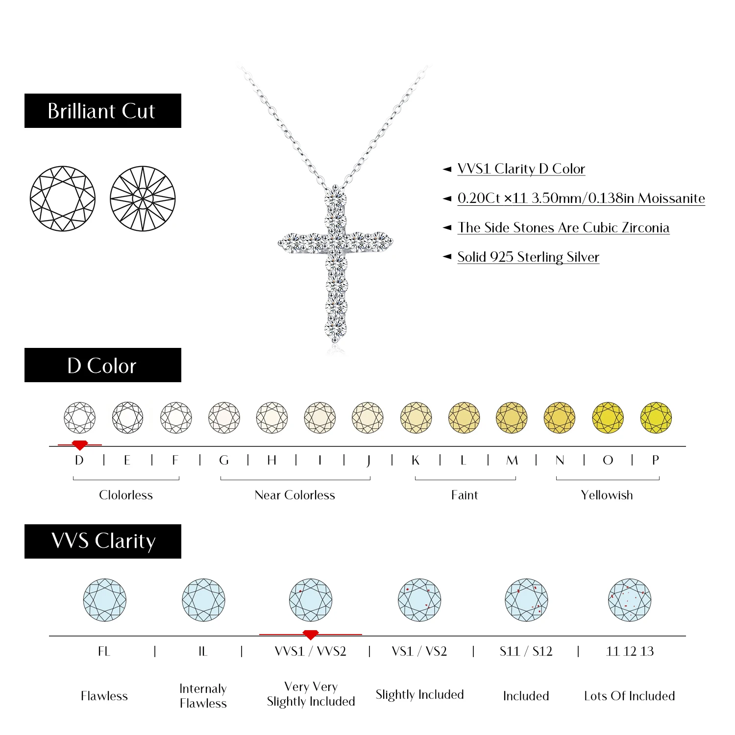 Thumbnail 3 - #92 Latest Moissanite Necklaces Offers