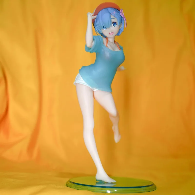 Re Life In A Different World From Zero Anime Figures Rem Swimwear Genuine Japanese Anime PVC Desktop Decoration In Stock