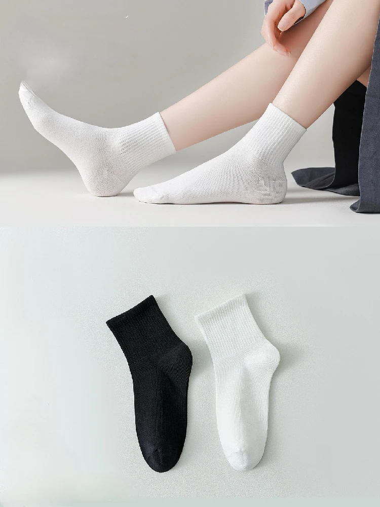 

5 Pairs Women’s Classic Everyday Cotton Ankle Socks, Soft Comfortable Breathable Short Socks