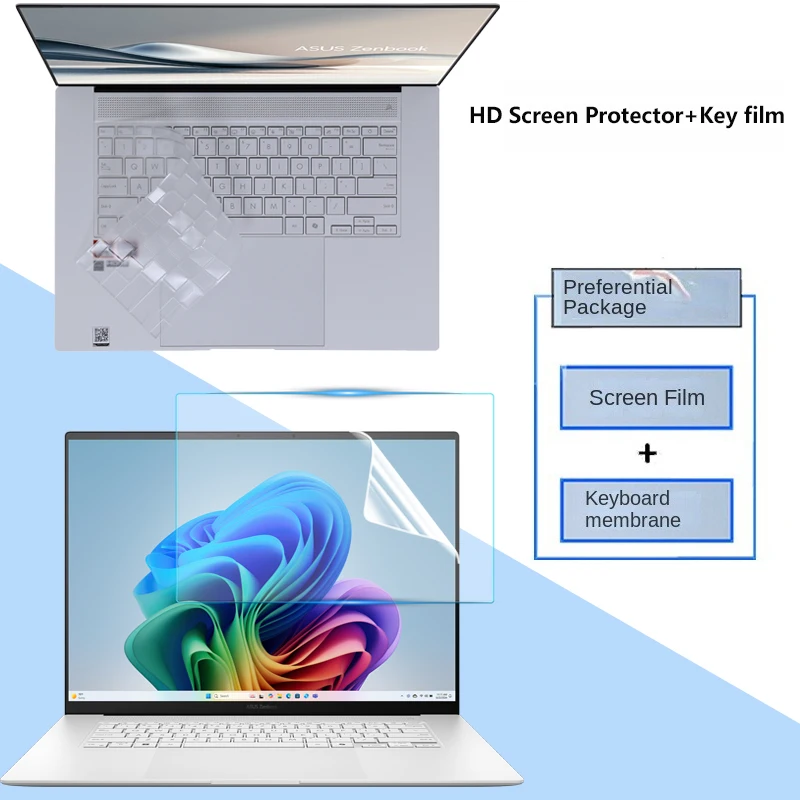 For ASUS Zenbook S14 UX5406 screen protective film 14-inch keyboard film notebook anti-glare screen film anti-peeping film