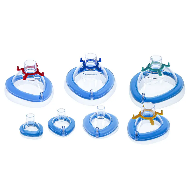 PVC Anesthesia Mask Ultra Soft Cushion Mask Anesthesia Mask With One-way Valve For Adult Child Infant Neonate 1PC/5PCS/6PCS/7PCS