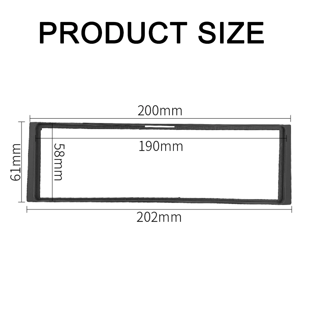 Fascia de Audio de coche de un Din para RENAULT Clio Modus Megane Scenic, Kit de tablero estéreo, instalación de ajuste, marco de Panel facial, bisel