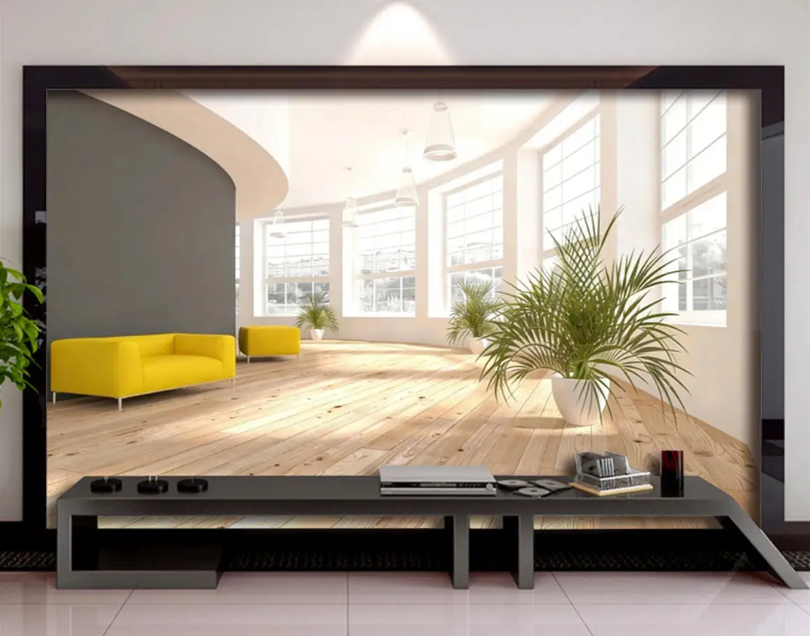 

Индивидуальные обои для домашнего декора, белые, с изображением просторного пространства, фотообои для спальни, гостиной, фоновые обои, papel de parede