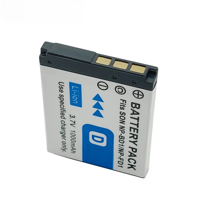 Bateria 1000mAh NP-BD1 FD1 para Sony TX1 T77 T90 T300 T500 T900 T200 Substituição totalmente decodificada para Sony Cybershot