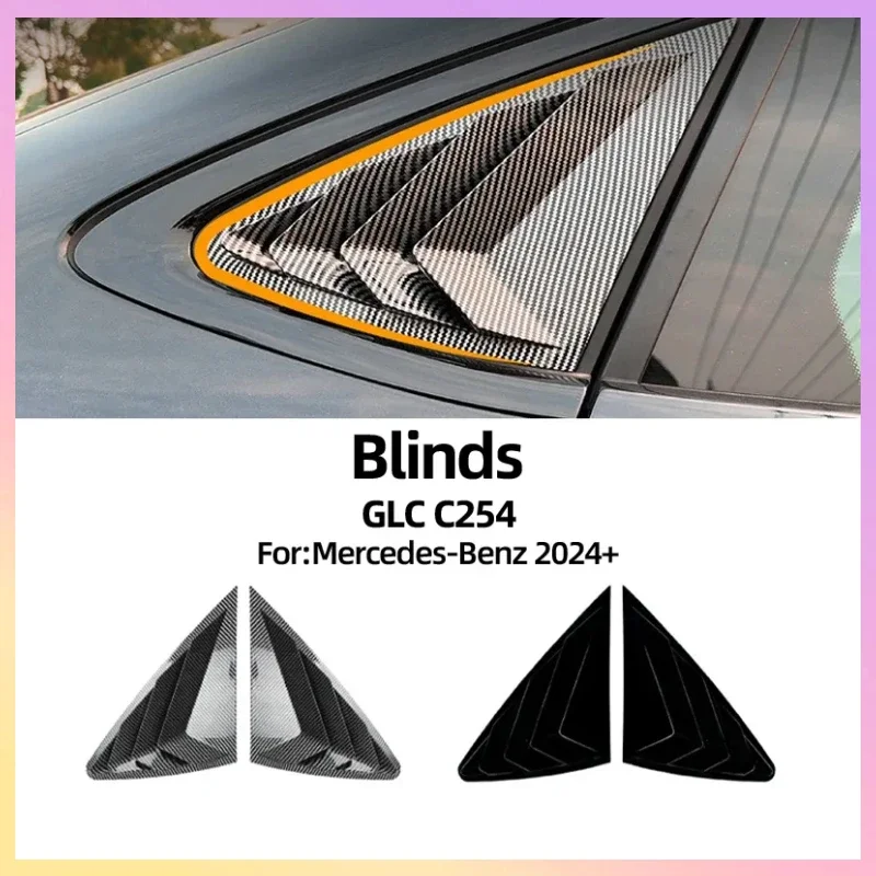 

Внутренние молдинги 2025, хит продаж, новинка для Mercedes Benz GLC C254 Coupe AMG 2024 2025, жалюзи, треугольное окно, автомобильная наклейка, внешняя C