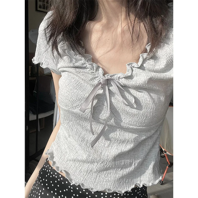 T-shirt unica V-Ne ort Sve Design da donna Sensation Small ence Ele Special Slim oulder ort Sweet And Spic...