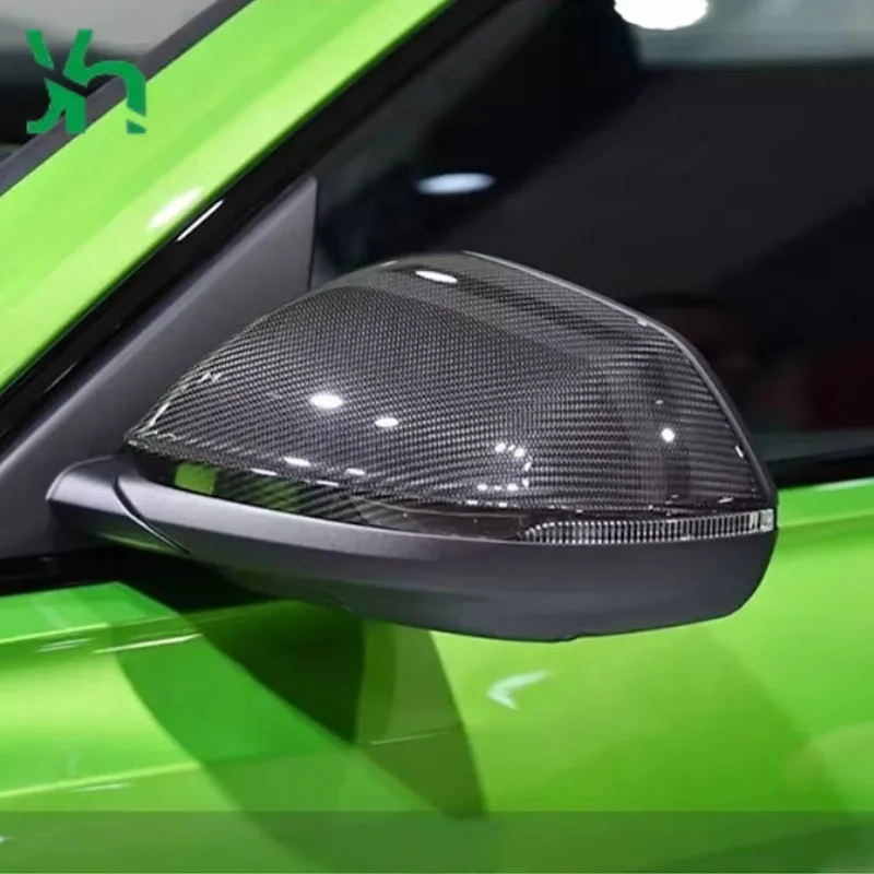 لامبورغيني أوروس أودي Q8 RS Q8 2018 اكسسوارات مرآة الرؤية الخلفية الخارجية ألياف الكربون الحقيقية غطاء مرآة الرؤية الخلفية