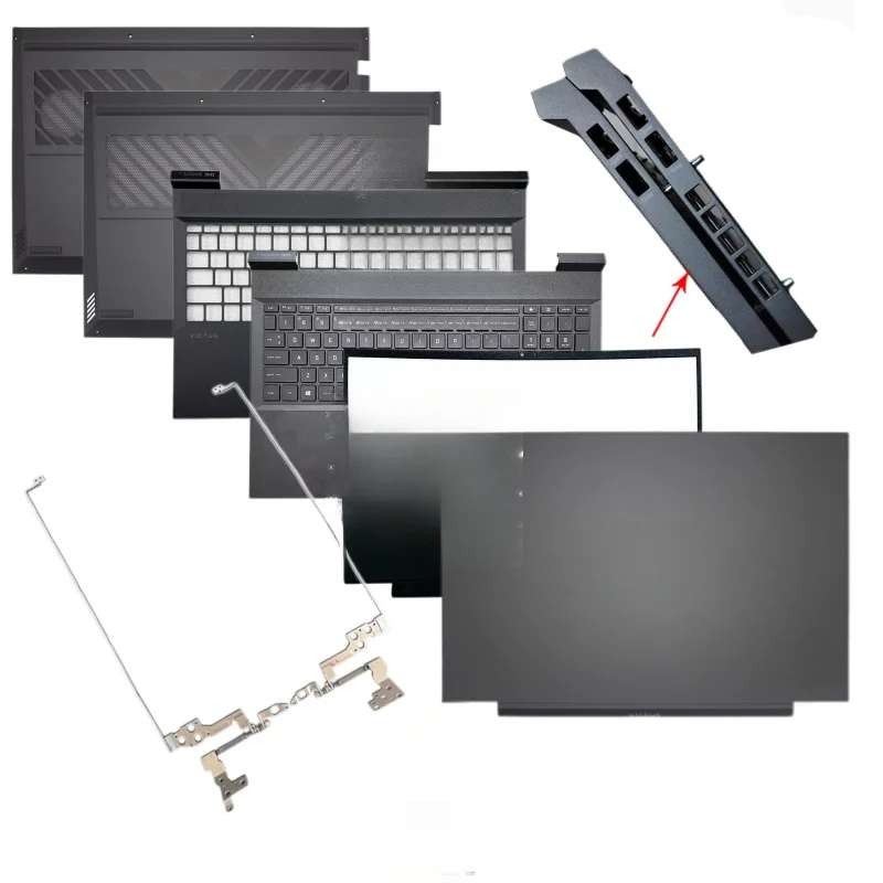 HP 7 8 Victus 16 D 16 E TPN Q264 263 노트북 백커버 베젤 팜레스트 하판 그레이 교체 부품 액세서리 HP 7 8 Victus 16 D 16 E TPN Q264 263 노트북 백커버 베젤 팜레스트 하판 그레이 교체 부품 액세서리