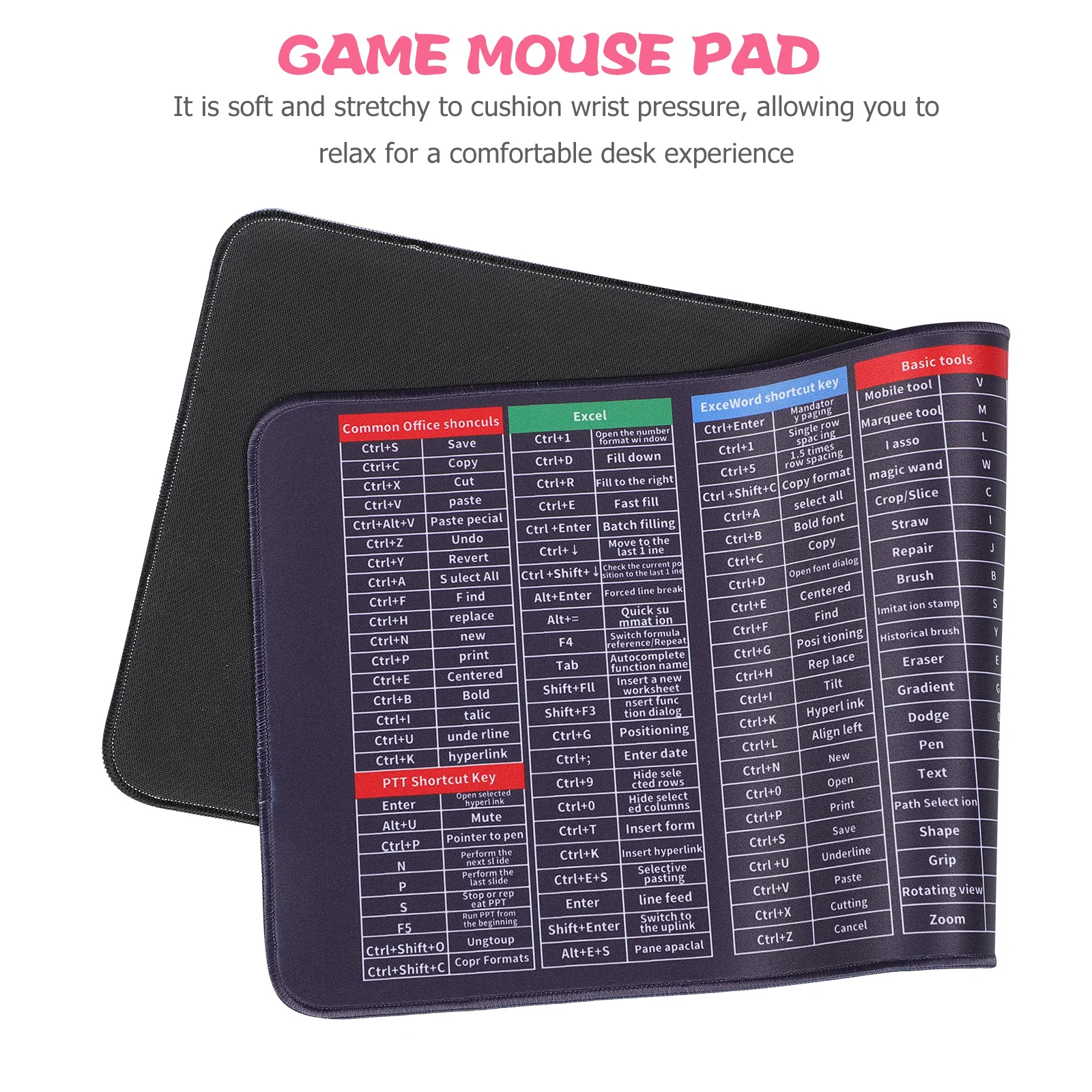 

Computer Mouse Pad Soft Cushioned Rubber Mat for Office Gaming Study Desk Accessories Modern Mouse Mat Xl Desk Accessories