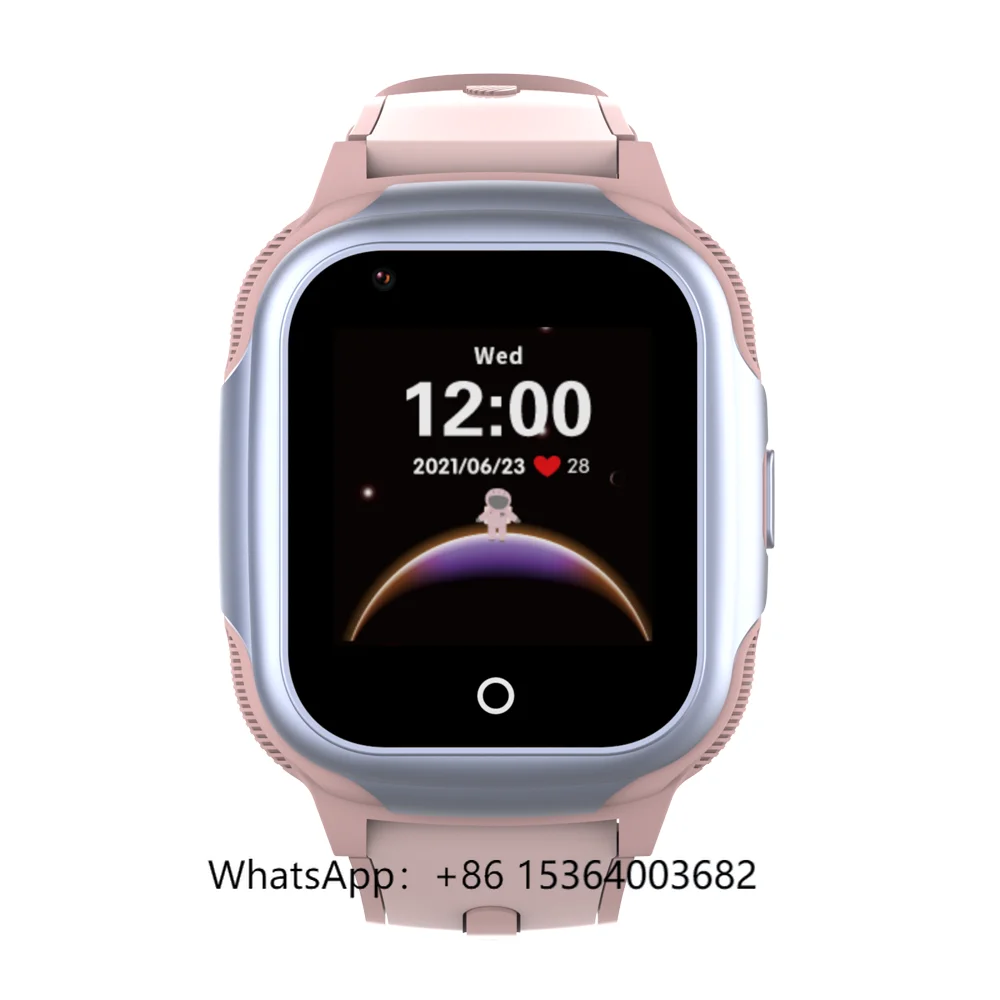 

TJXLWonlex CT16 Intelligent Voice Interaction Kids 4g RTOS GPS Sim Card Smart Watch Deep Waterproof Multiple Watch Faces Pink
