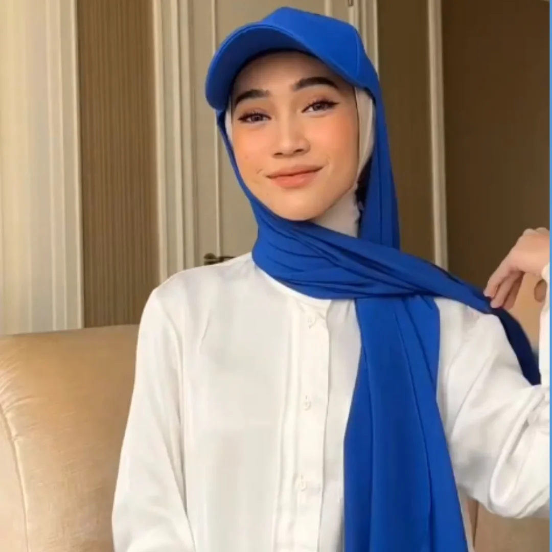 

Ready To Wear Muslim Woman Hijab Scarf Baseball Caps Chiffon Shawl Instant Hijabs Abaya Turban Musulman Veil Pinless Headscarves