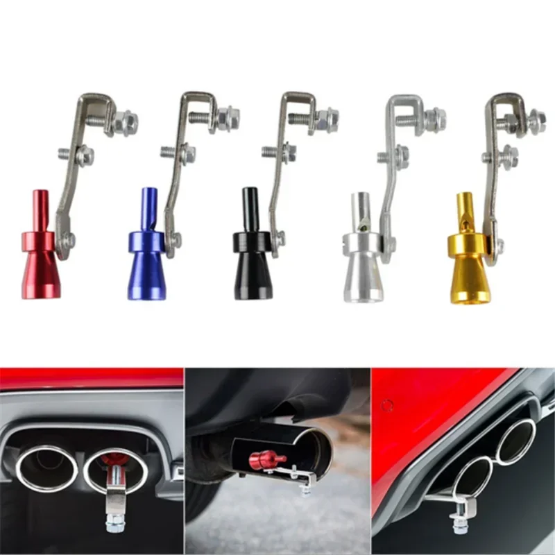 1PCS Universal Car Turbo Whistle Motorcycle Refitting Turbo Whistle Exhaust Pipe Sound Turbo Tail Auto Car Blow-off Valve