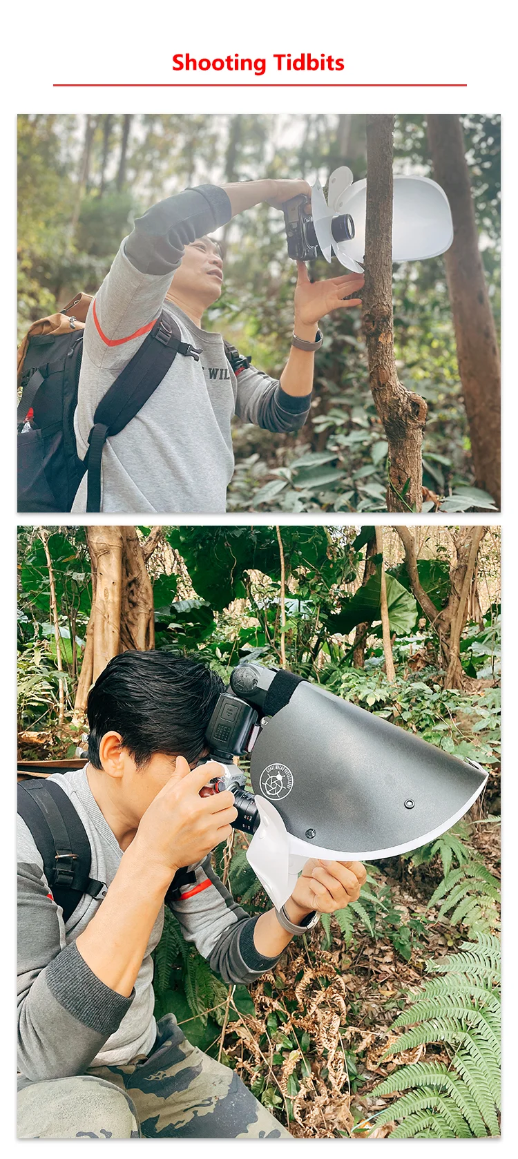 Universal Flash Diffuser Softbox Speedlight Reflector Snoot Camera Accessories for Macro Lens Shooting, guage -Small Upgraded