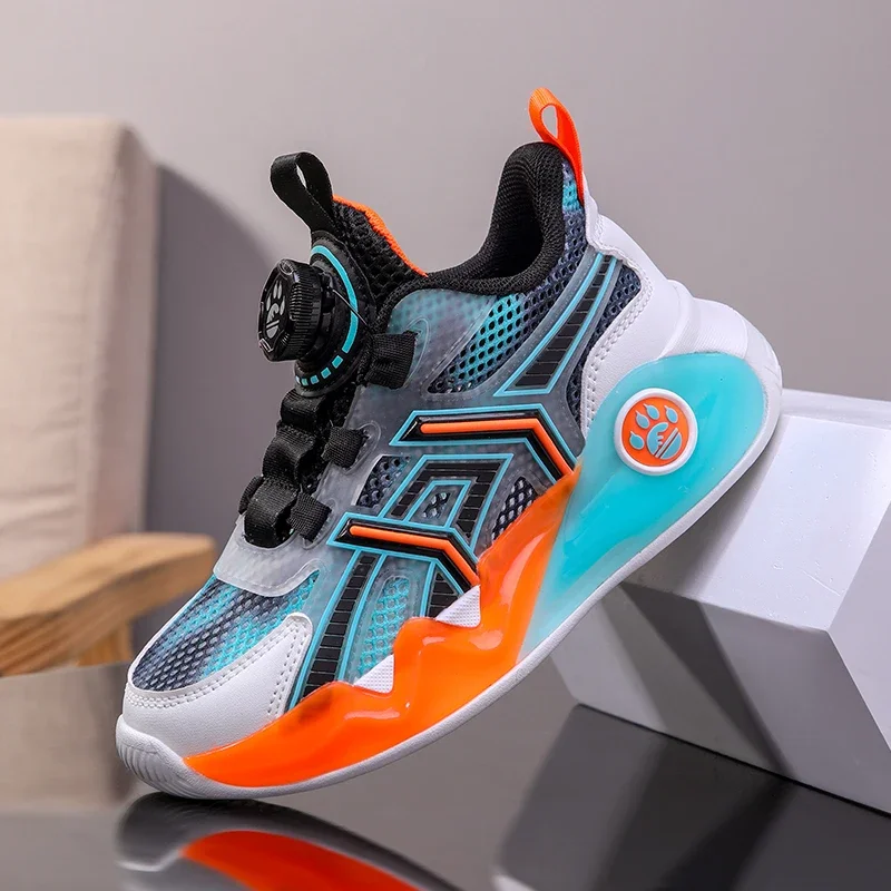 รองเท้าแฟชั่นสำหรับเด็กรองเท้ารองเท้าผ้าใบสำหรับเด็กผู้ชายพื้นหนาสำหรับไปโรงเรียนเทนนิสรองเท้าลำลองสำหรับเด็กผู้ชายรองเท้ากีฬา