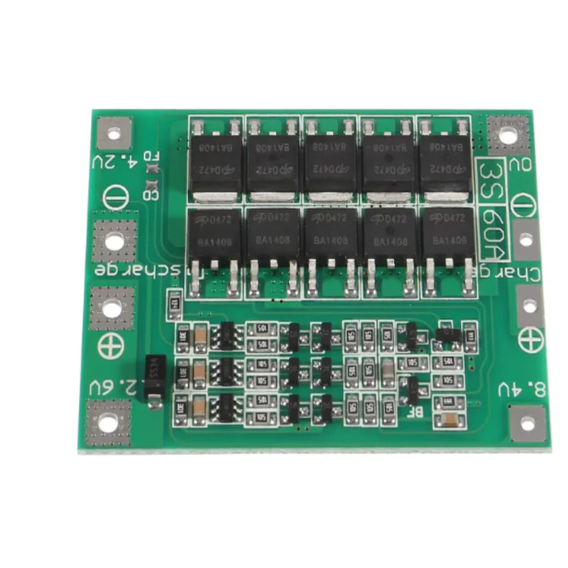 3 pz 3S 11.1V 12V 12.6V 60A 18650 caricabatterie PCB BMS scheda di protezione con migliora il modulo cella Lipo del caricatore della batteria al litio agli ioni di litio