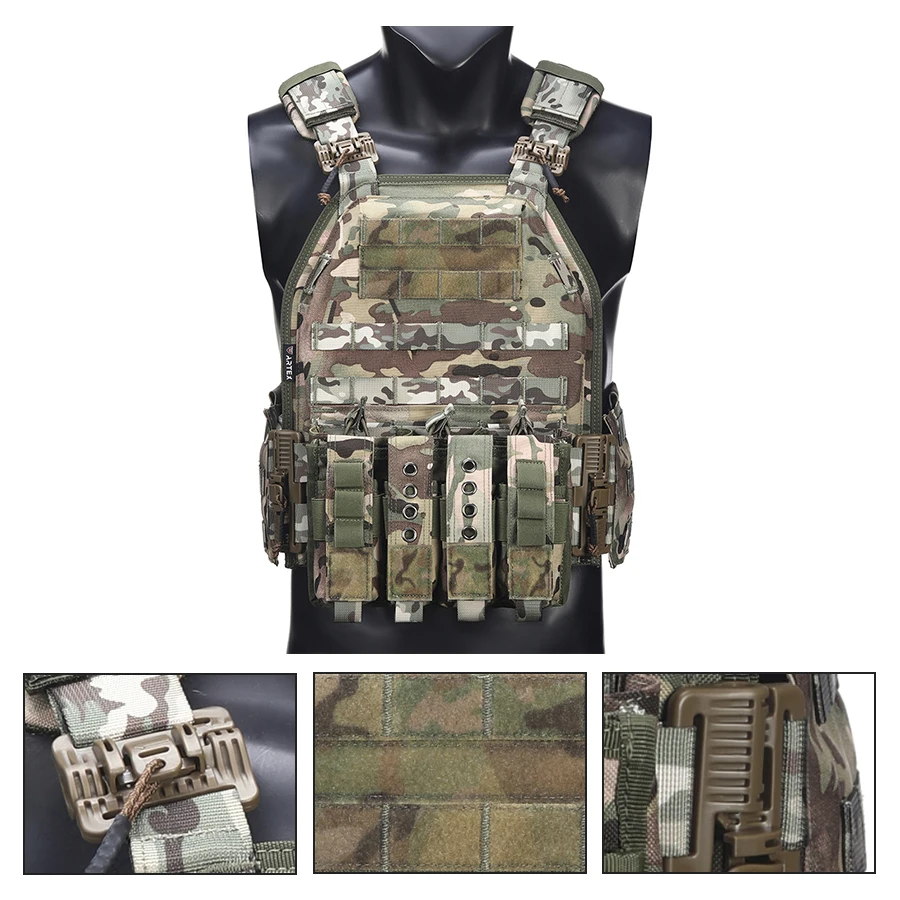 Sac d'équipement quadruple de conception légère, uniforme de sécurité avec épaules et taille détachables rapides