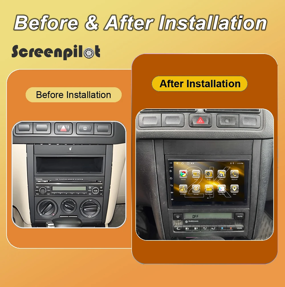 Android 16 Car Radio Stereo For Volkswagen VW Golf 4 IV LHD 2002-2008 Jetta MK4 Class Multimidia Player Carplay Android Auto