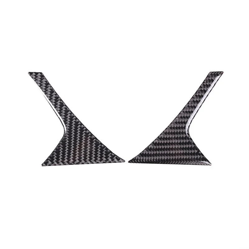 Car Carbon Fiber Rear Tail Light Lamp Cover Garnish Strip Taillight Eyebrow Cover Trim for Chevrolet Corvette C7 14-19