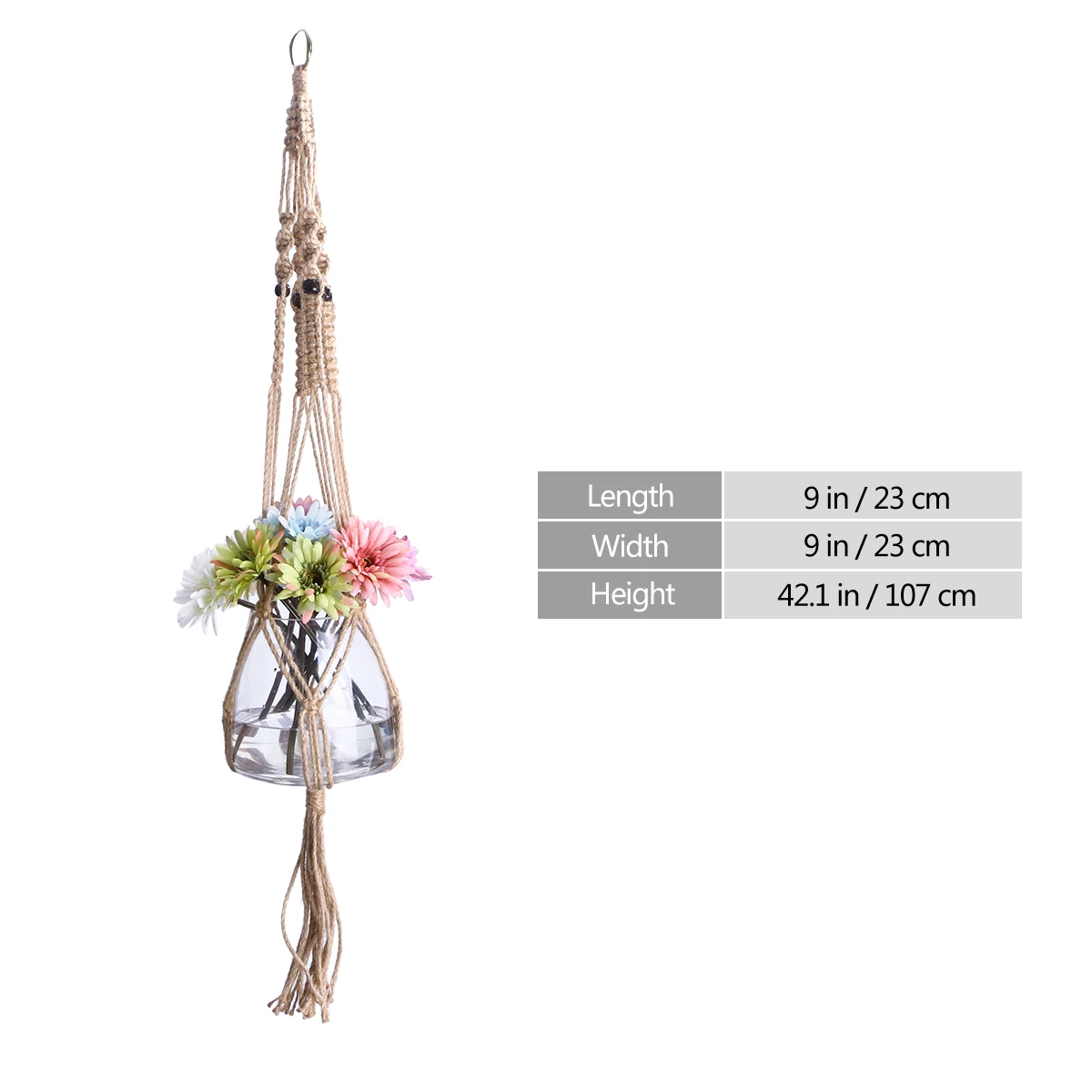 

Cotton Rope Plant Hanger Macrame Hanging Planter For Indoor Outdoor Wall Ceiling Decor Pots Planter Hanger Rope Net