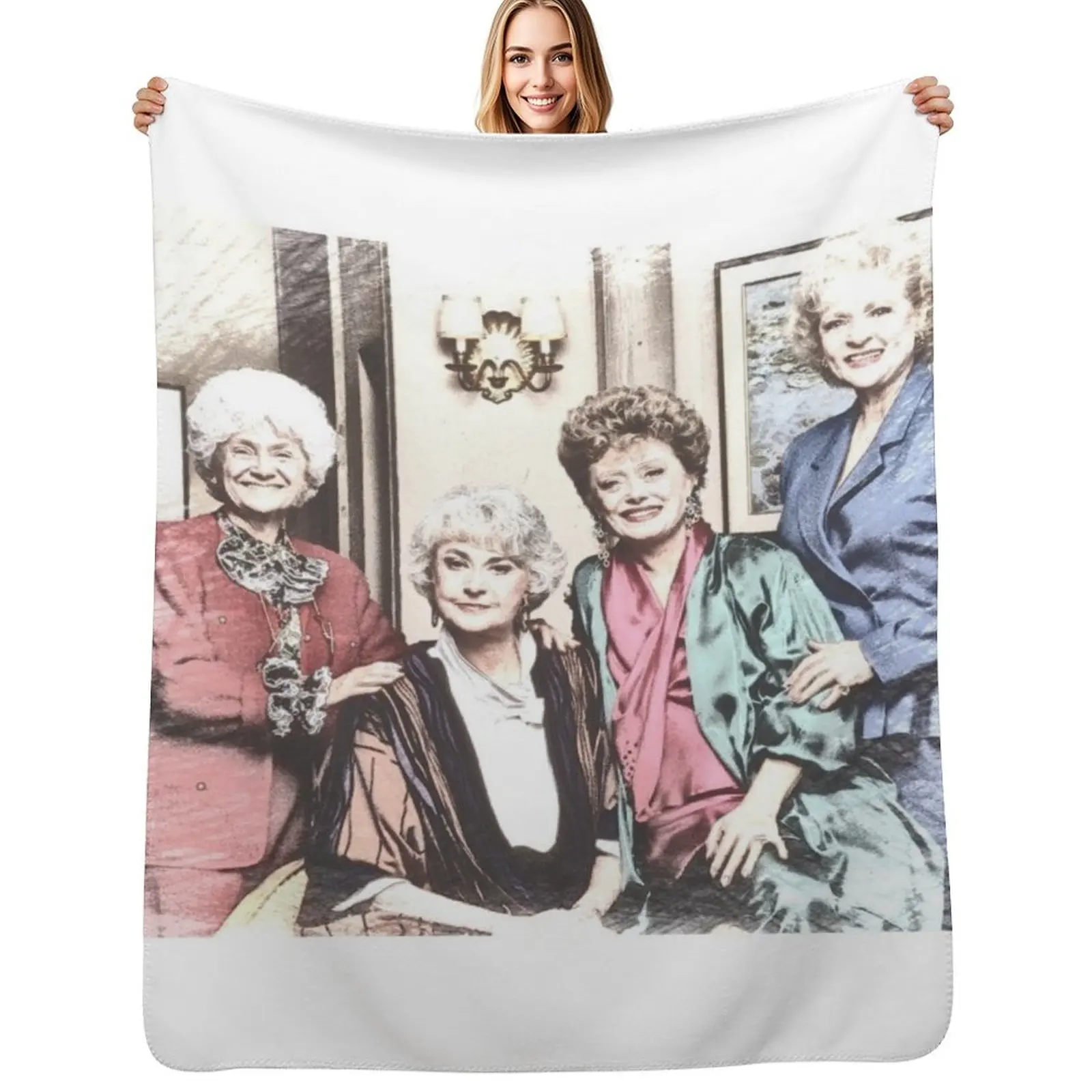 

The Golden Girls 80s Vintage Throw Blanket Polar Decoratives Loose blankets ands Blankets